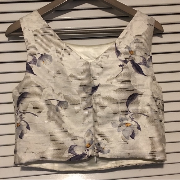 New Anthropologie Floral Crop Top Eva Franco - Picture 5 of 7